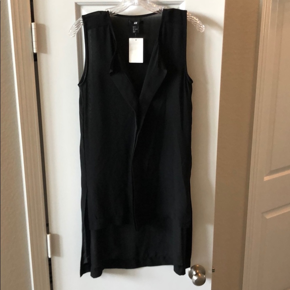 3/$30 H&M sleeveless black sheer tunic long
